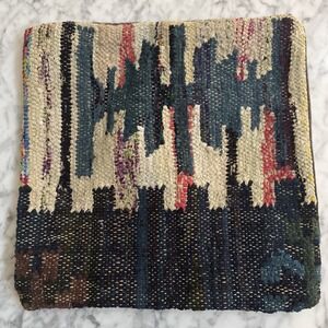Pottery Barn Kilim Throw Pillows - 14x14"  Blue Black Beige Peach
